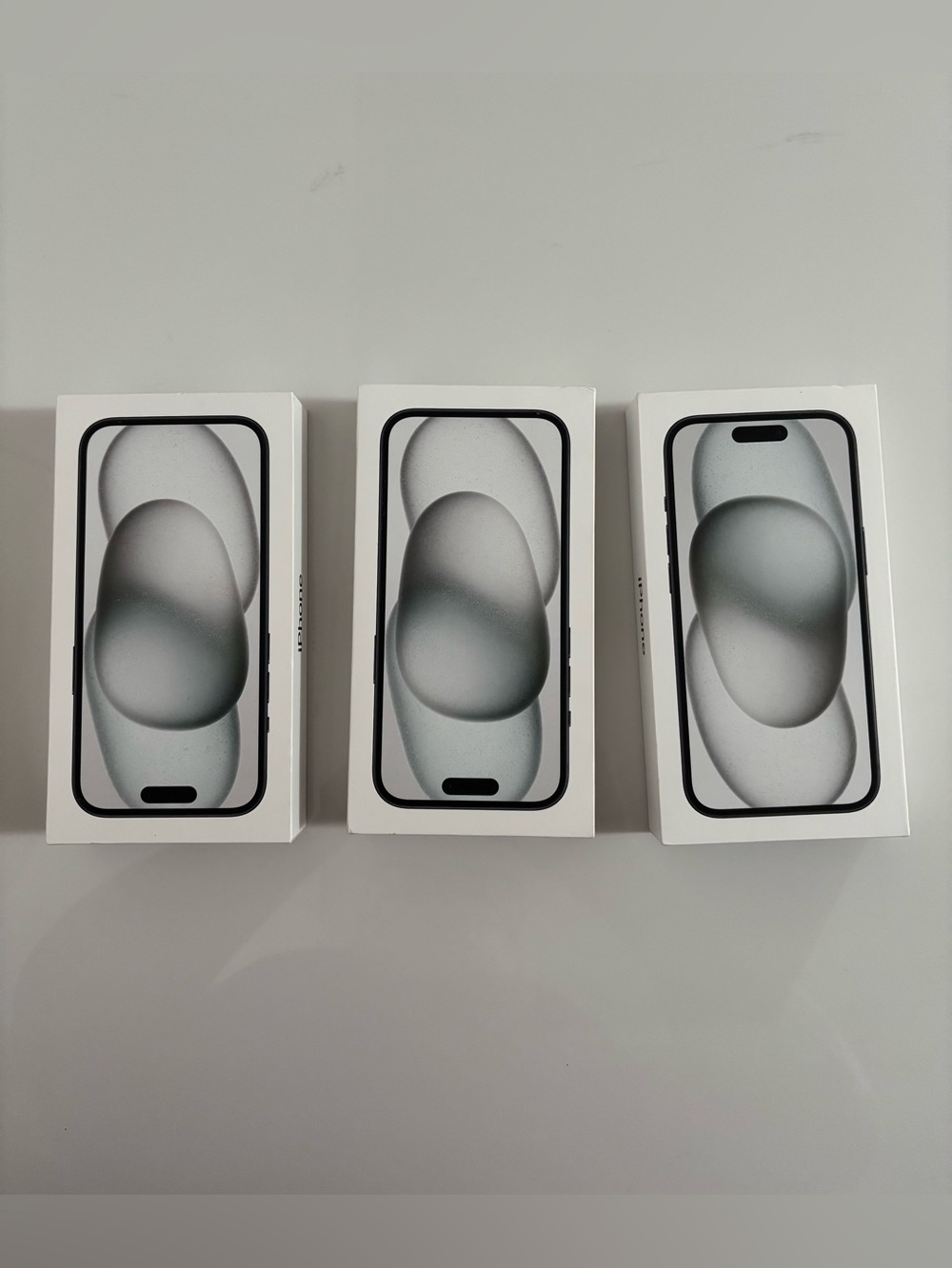 Lot Of 3 Apple iPhone 15 EMPTY BOX ONLY iPhone 15 Black 128GB